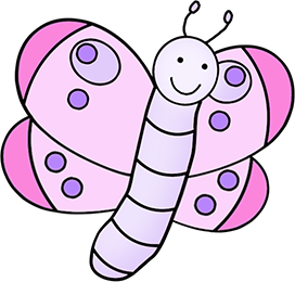 pink butterfly cartoon