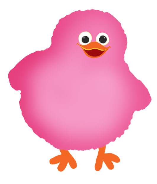pink Easter chick