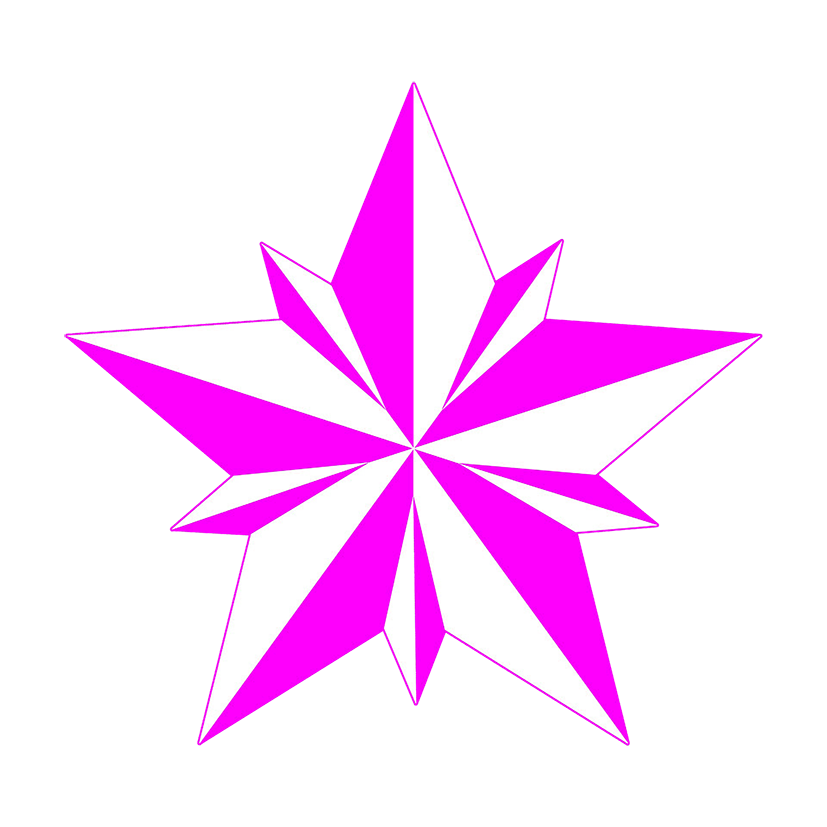 free star clipart pink star