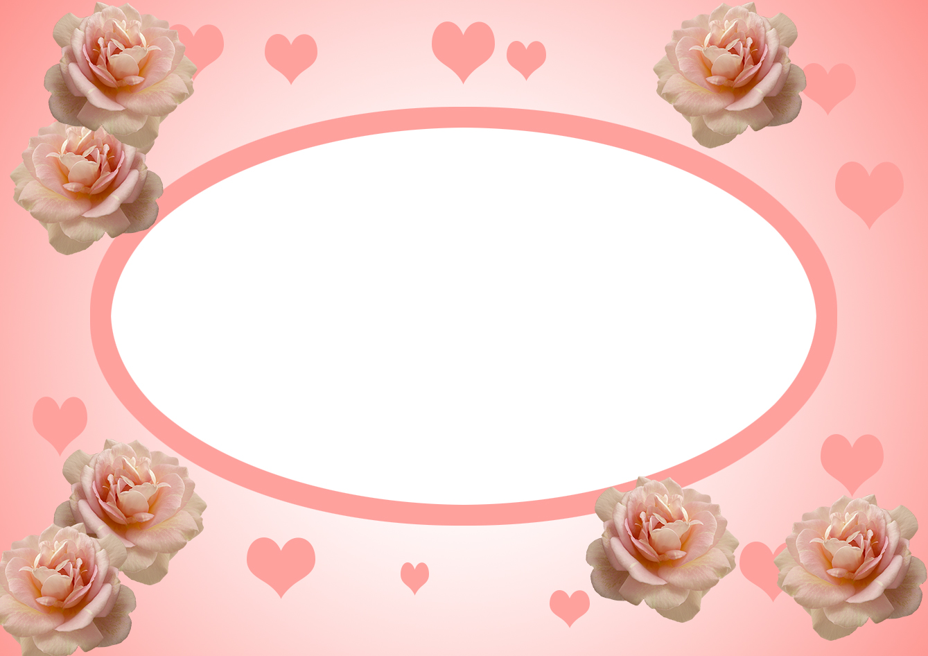 Valentines Day Frame pink