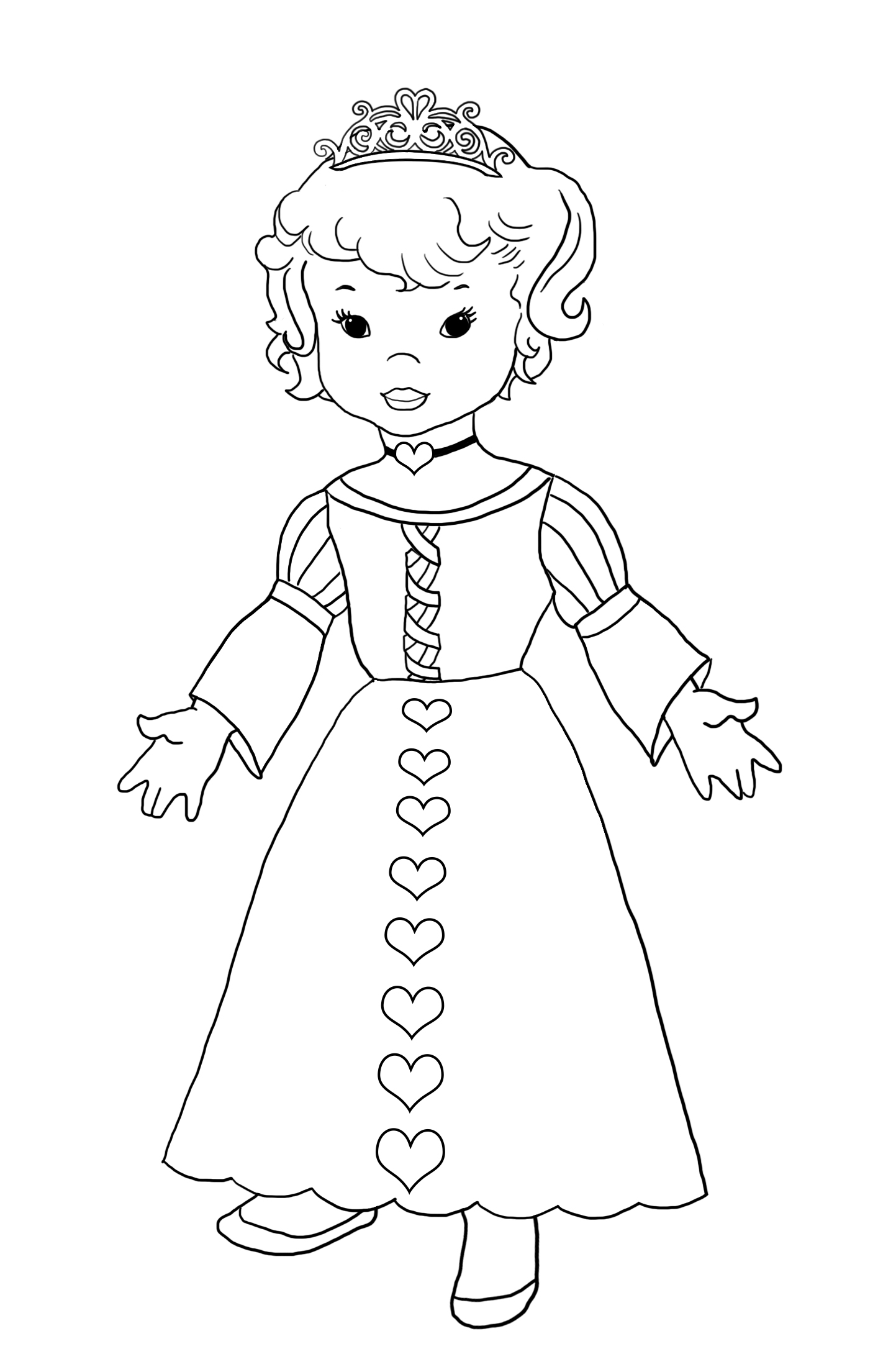 Princess Dress Coloring Pages