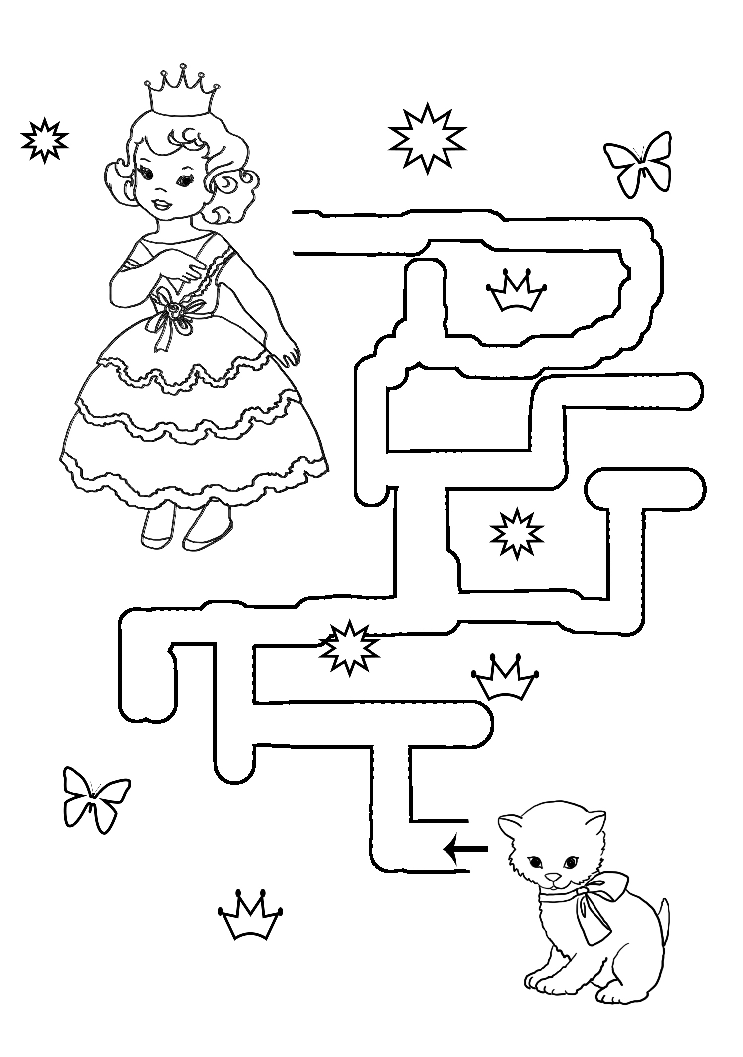 princess maze to find kitten