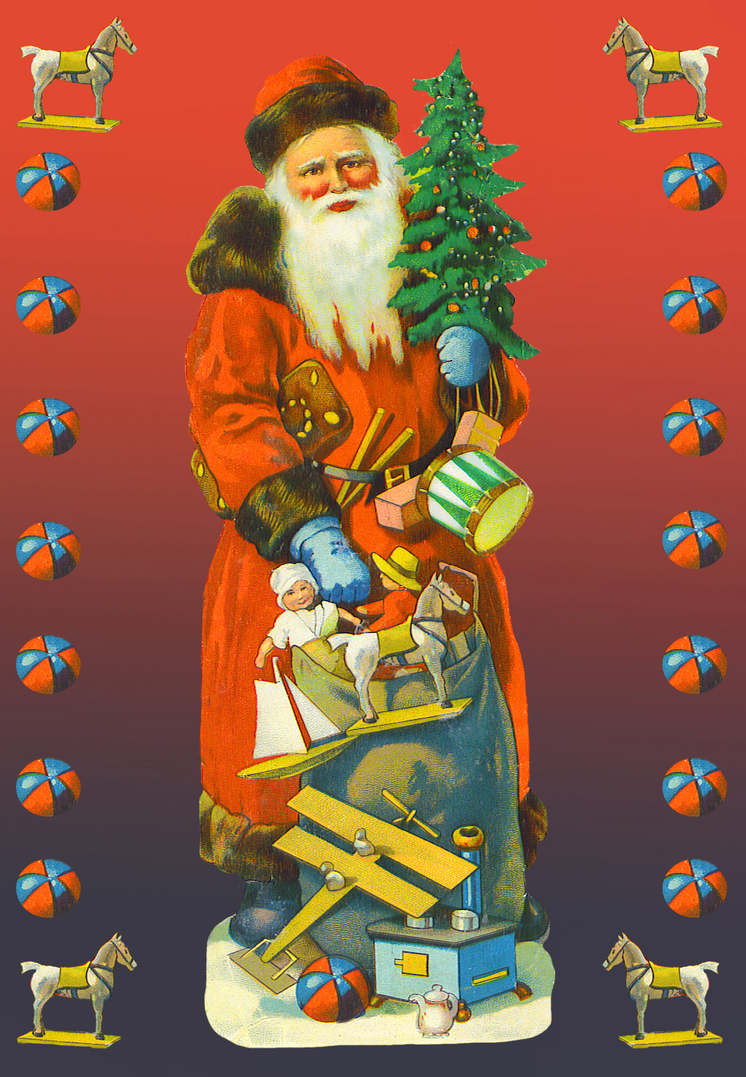Santa Claus with presents