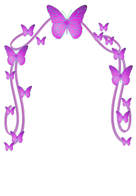 purple butterfly frame border