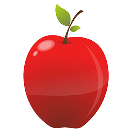 red apple clipart 