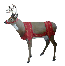 Santa's reindeer ready for the sleigh