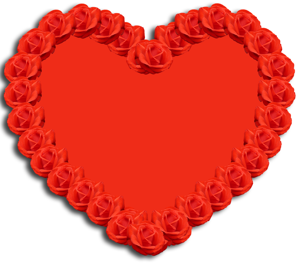 Valentine clipart heart and roses