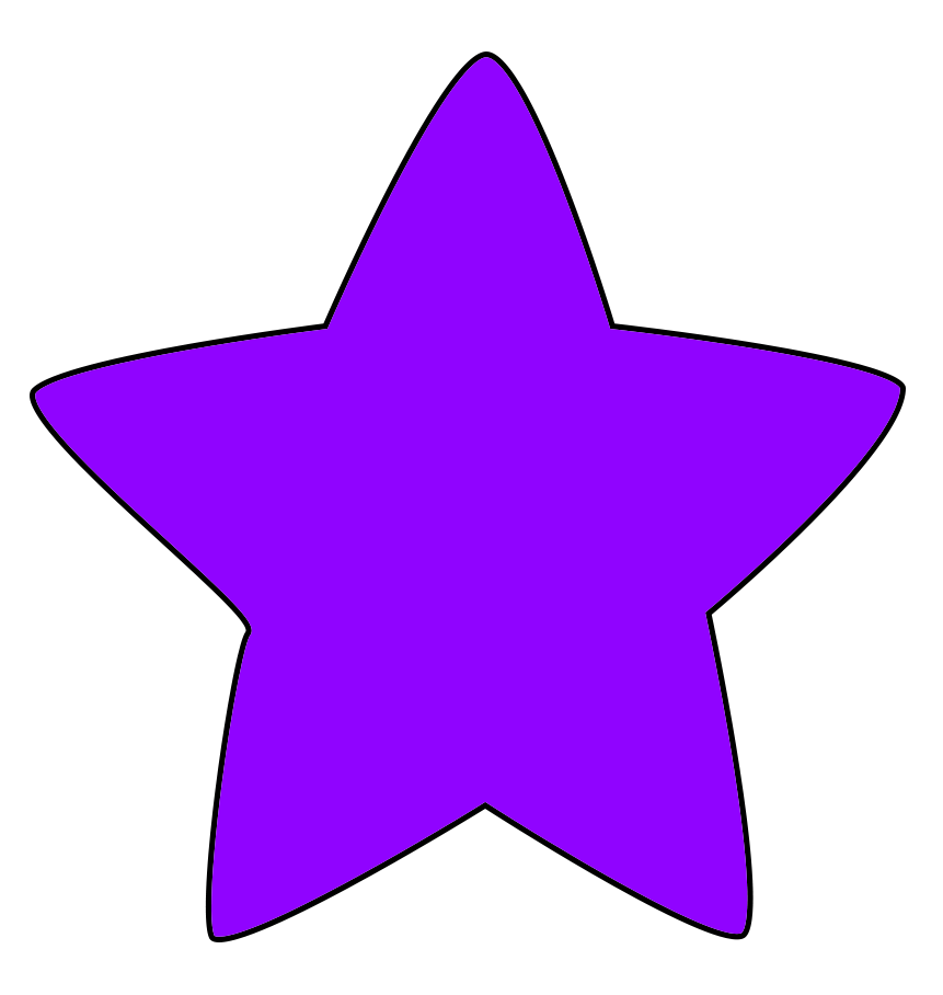 image of lila star with rounded points