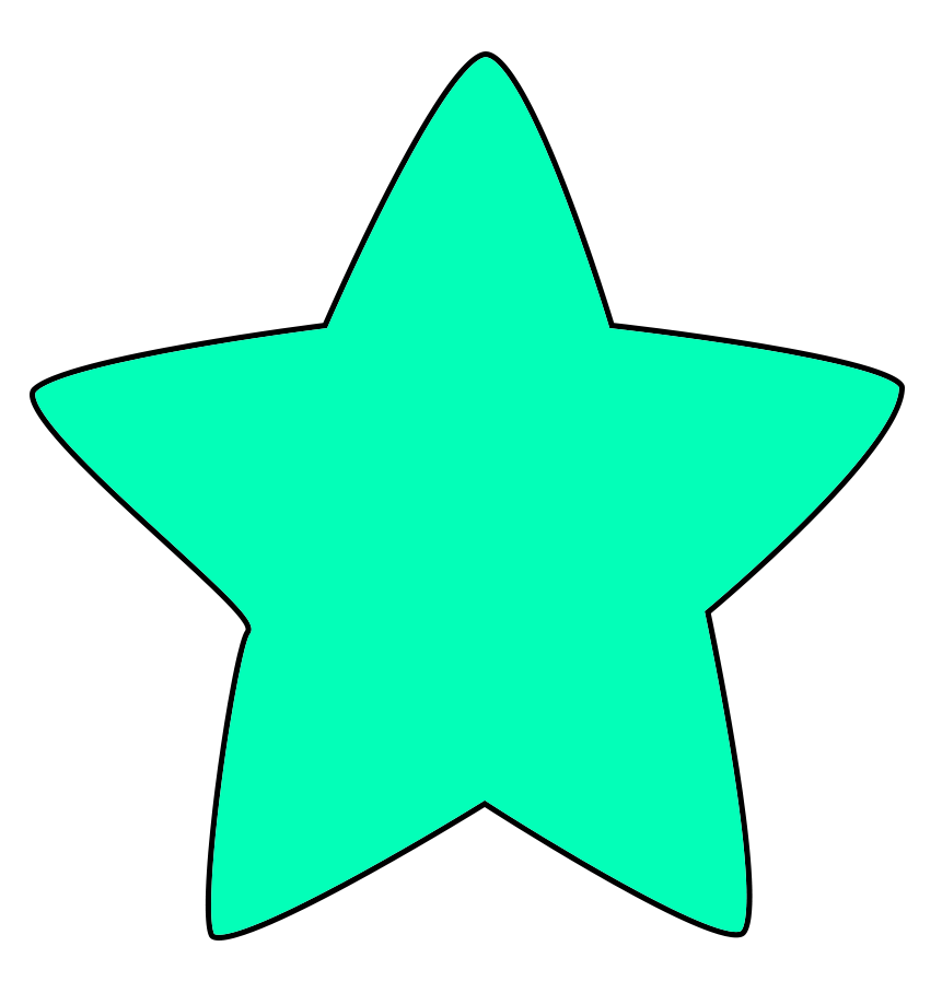 turquoise star