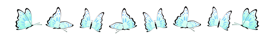butterfly border soft blue