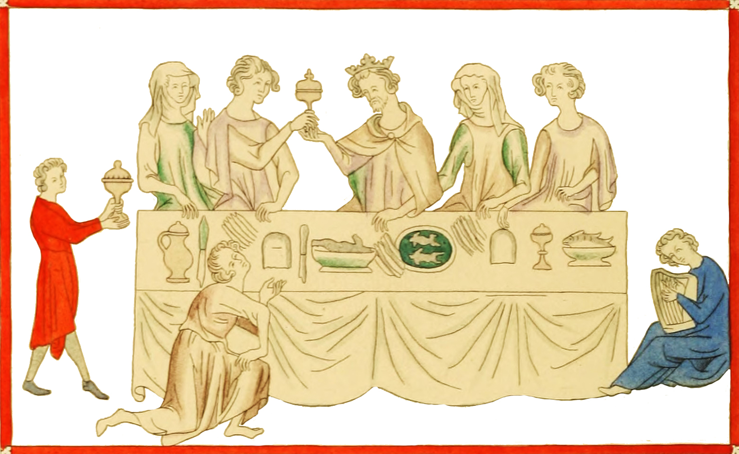 Medieval clipart of Royal repast