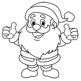 Santa Claus coloring sheet
