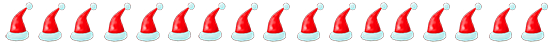 Santa's hat border for Christmas