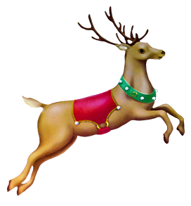Santa's reindeer clipart