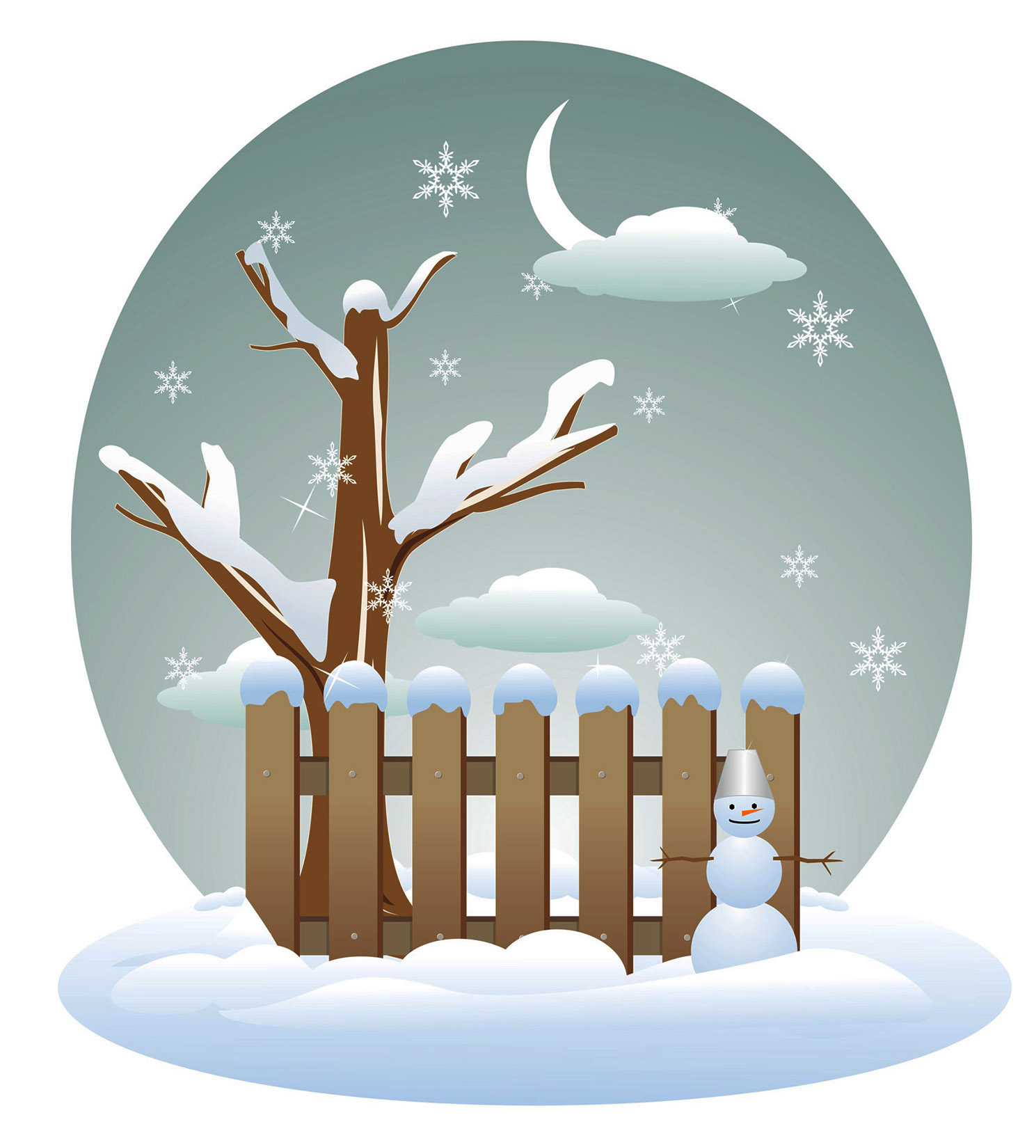 seasons of the year winter clipart