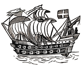 ship clipart guns sails