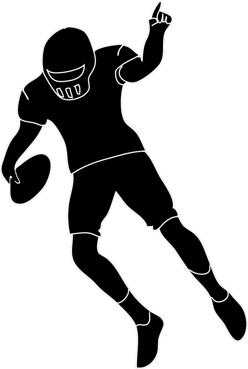 football silhouette american