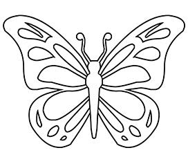 simple butterfly drawing