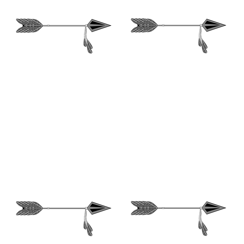simple frame tribal arrow clipart