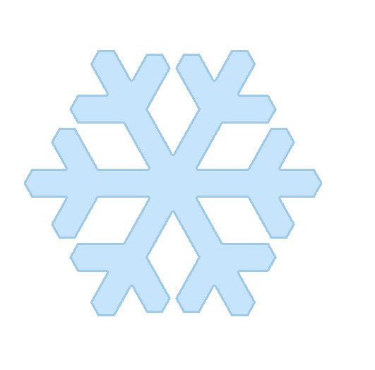 simple snowflake clipart