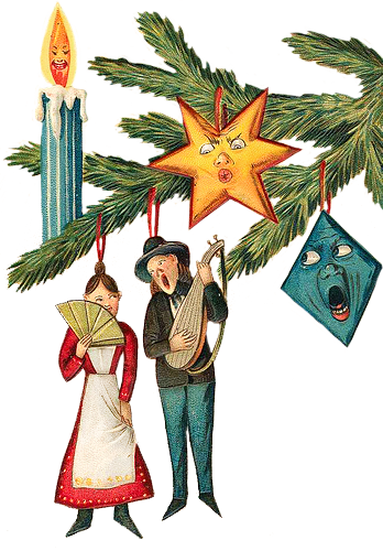 Singing Christmas tree decorations