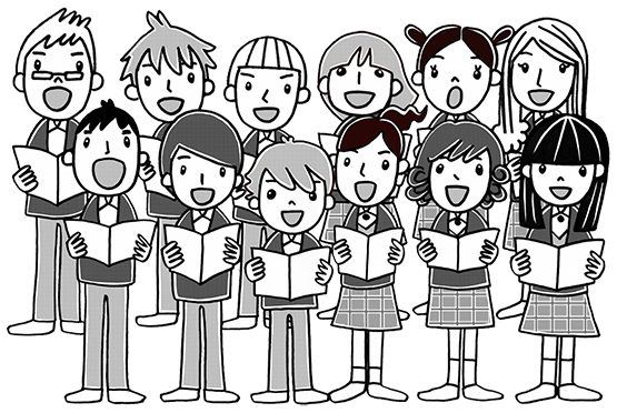 clipart singing school class