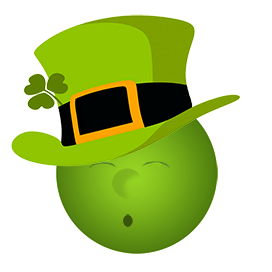 sleeping St. Patrick's Day smiley