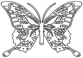 butterfly coloring page printable