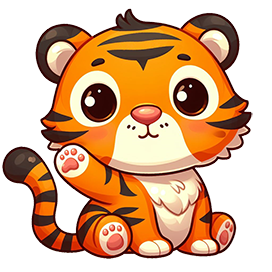 Cute tiger clipart small tiger