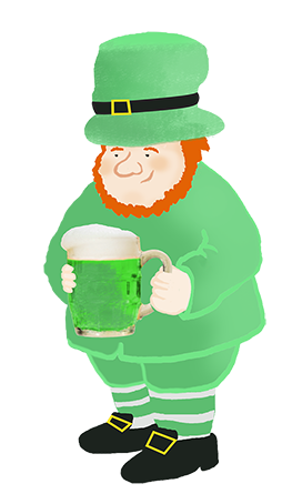 leprechaun clipart red beard