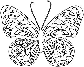 butterfly coloring sheet to print
