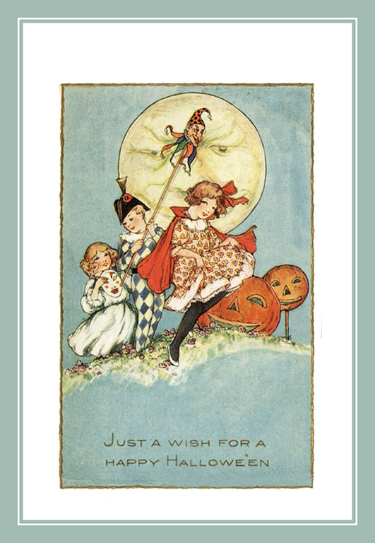 vintage Halloween greeting card