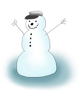 Happy snowman clipart