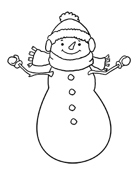 snowman coloring sheet