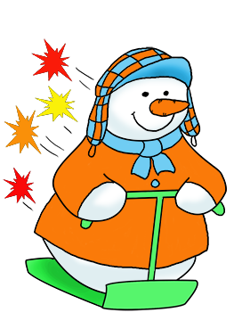 snowman clipart snow scooter