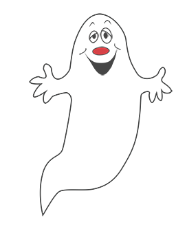 Very funny ghost clipart