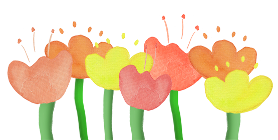 watercolor spring flowers