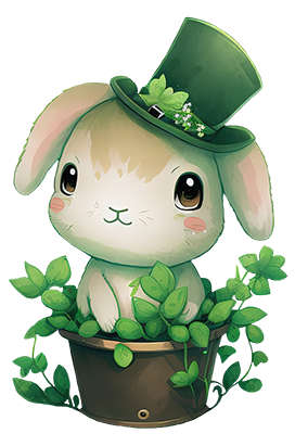 St. Patrick's day rabbit