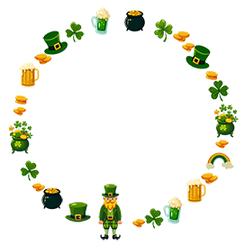 St.-Patricks-day circle border