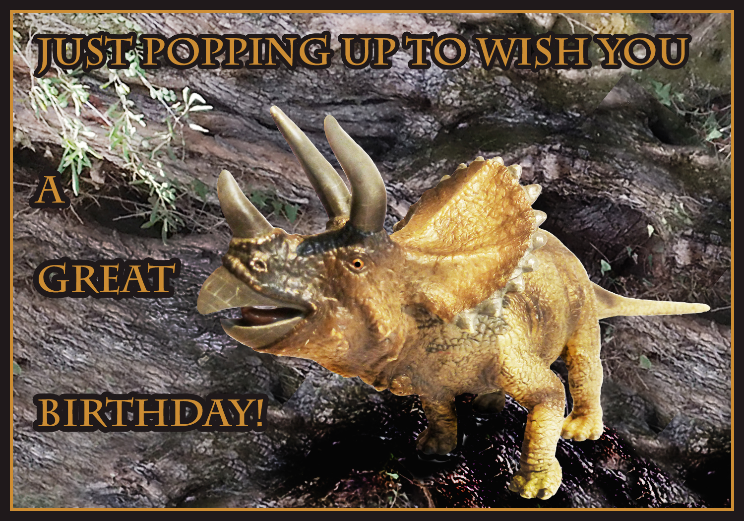 stegosaurus birthday card