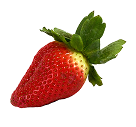 strawberry clipart green top