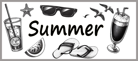 summer border clipart