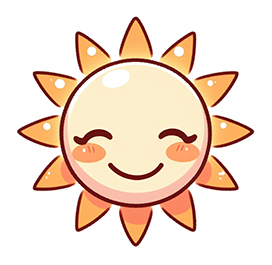 sun clipart cute