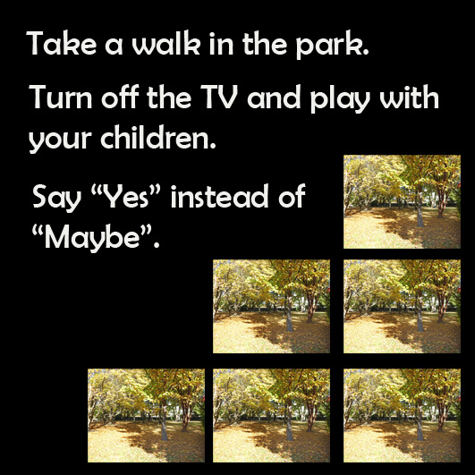 take a walk in the park