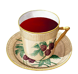 tea cup with tea clipart