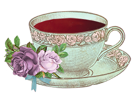 tea cup with tea clipart