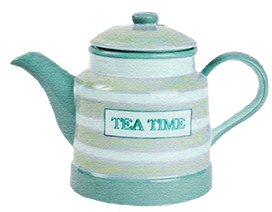 teapot clipart blueish