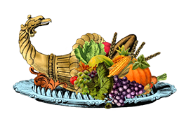 Thanksgiving cornucopia png