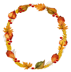 Thanksgiving wreath clipart