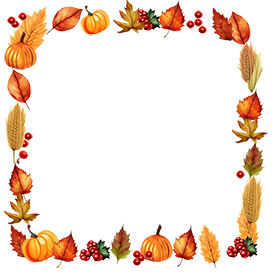 Thanksgiving fall frame